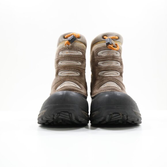 The North Face Brown Leather Insulated Waterproof Winter Snow Boots - Boys' 2 - Picture 2 of 7